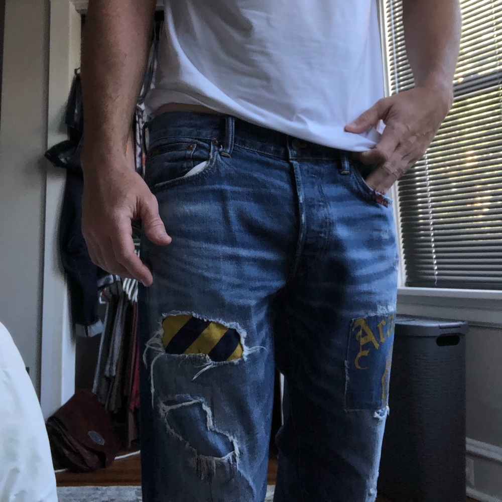 Selling a highly distressed pair of Ralph Lauren